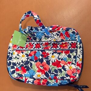 Vera Bradley Quilted Floral Book/iPad Bag - Navy Blue & Multicolor